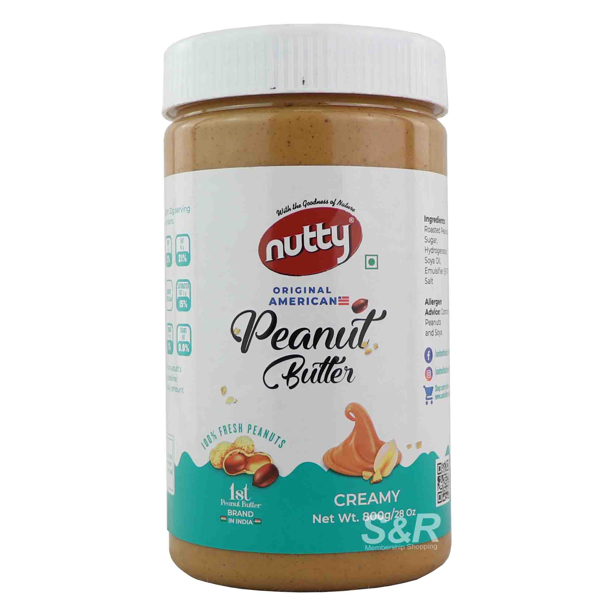 Nutty Creamy Peanut Butter 800g Nutty Creamy Peanut Butter 800g